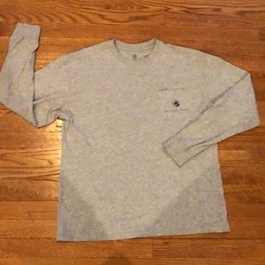 Long sleeve Southern Proper Grey T-shirt.